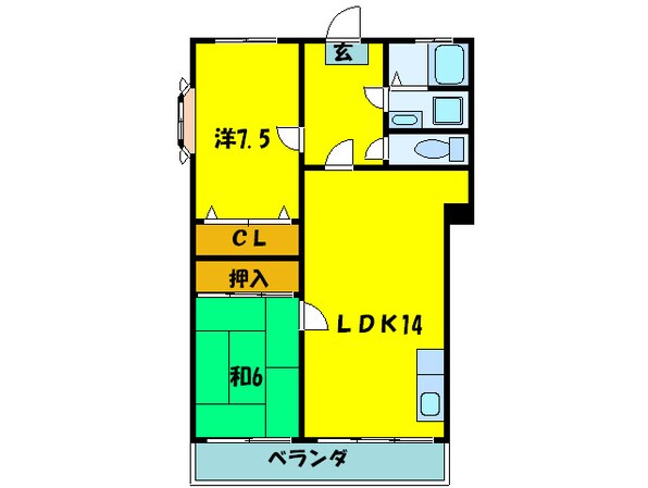 グリ－ンコ－ト中野の物件間取画像